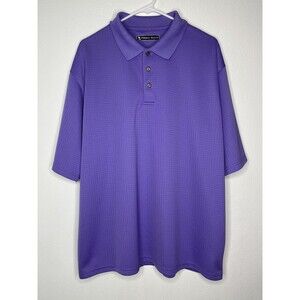 PEBBLE BEACH Golf Dry Luxe Performance Purple Golf Polo Shirt Men's Size: XL